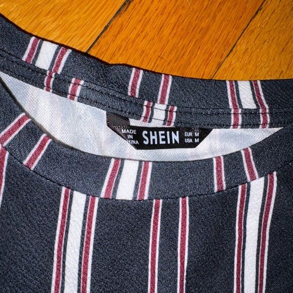 SHEIN Black and White Striped Top - Picture 3 of 5